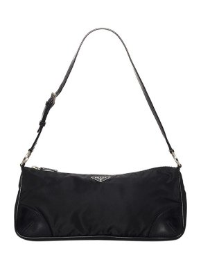 Prada Black nylon Tessuto baguette