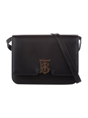 Burberry Black leather TB bag