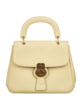 Burberry Pale yellow leather large DK88 bag