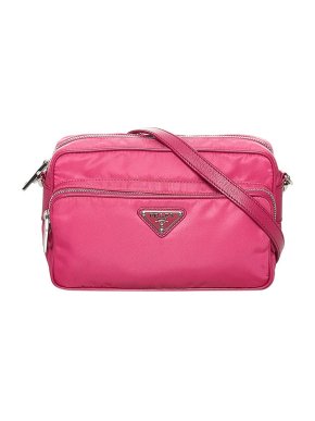 Prada Pink nylon Tessuto camera bag
