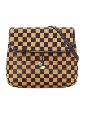 Louis Vuitton Vintage Damier Sauvage pony hair Gazelle bag