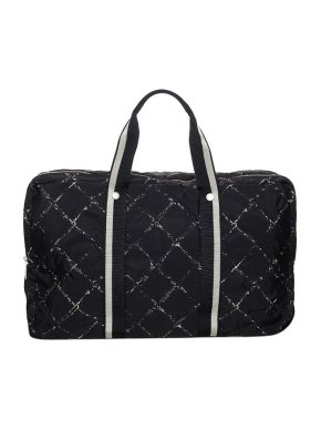 Chanel Black nylon Old Travel Line tote bag
