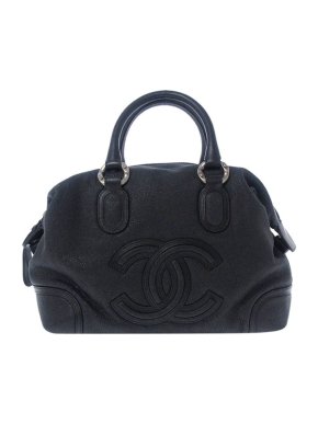 Chanel Black Caviar leather CC bag