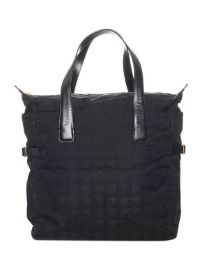 Chanel Vintage black nylon New Travel Line tote bag