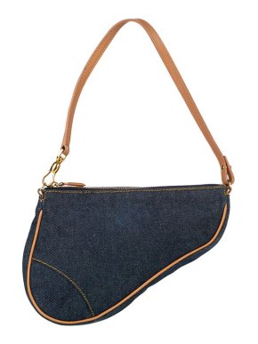 Dior Vintage denim mini Saddle bag
