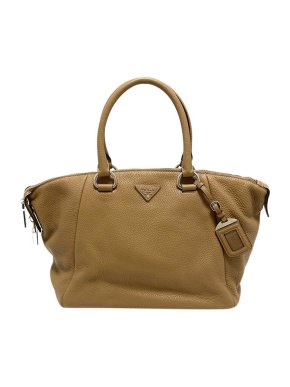 Prada Tan leather Vitello Daino tote bag