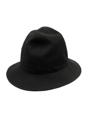 Yohji Yamamoto Black Canvas Bucket Hat