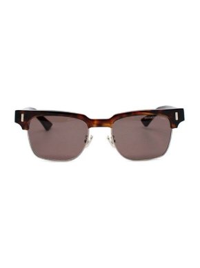 Cutler And Gross Havana Half Rim Sunglasses