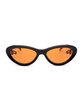 Doublet Black acetate cat-eye sunglasses