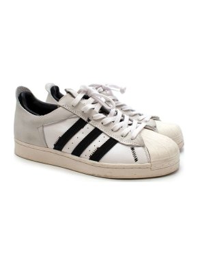 Adidas Originals White leather Superstar trainers