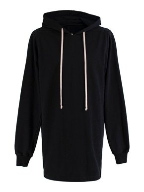 Rick Owens Drkshdw Phlegethon Black Hoodie