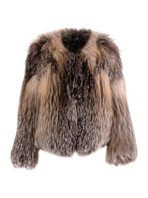 Isabel Marant Natural Brown Fox Fur Knitted Jacket