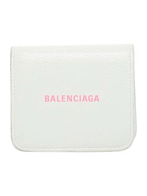 Balenciaga White leather Everyday small bifold wallet