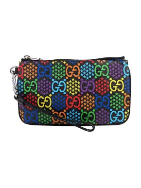 Gucci Multicolour GG Supreme psychedelic canvas pouch