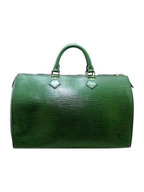 Louis Vuitton Green Epi leather Speedy 35 bag
