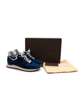 Louis Vuitton Blue Suede Runaway Sneakers