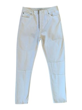 Sandro White denim Juliette cropped jeans