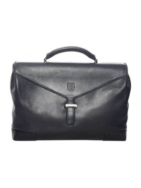 Loewe Black leather briefcase