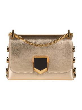 Jimmy Choo Gold leather mini Locket bag