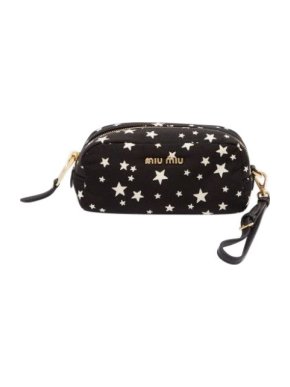 Miu Miu Faille Star Print Pouch