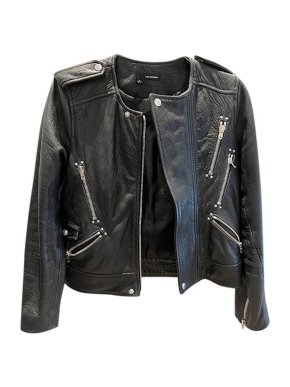 Black Leather Biker Jacket