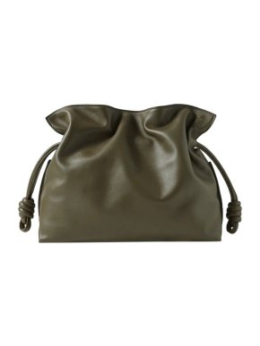 Loewe Vintage Khaki Medium Flamenco Shoulder Bag