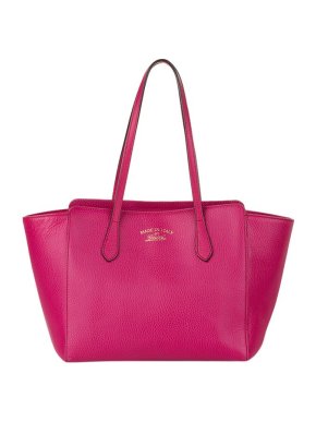 Gucci Pink leather Swing tote bag