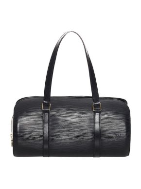 Louis Vuitton Black Epi leather Soufflot bag