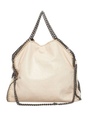 Stella McCartney Ivory Shaggy Deer Falabella tote bag