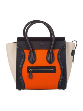 Celine Tricolour leather large Luggage tote bag