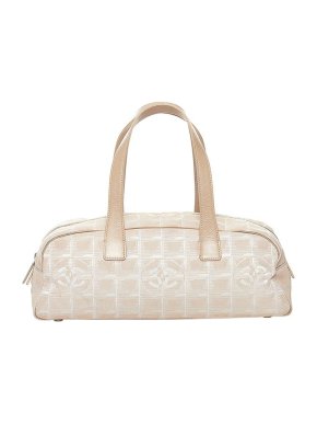 Chanel Vintage nude-pink nylon New Travel Line bag