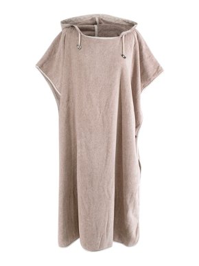 Brunello Cucinelli Beige terry toweling beach poncho