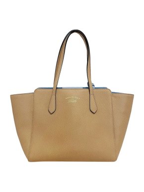 Gucci Yellow leather Swing tote bag