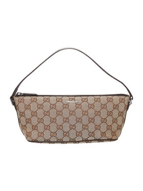 Gucci Vintage GG canvas Boat baguette