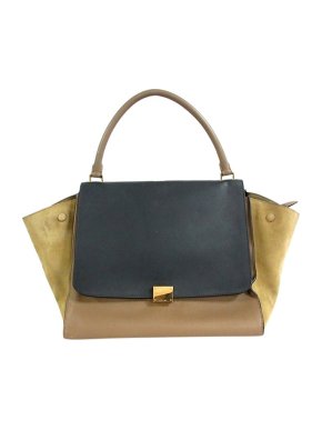 Celine Tricolour leather Trapeze bag