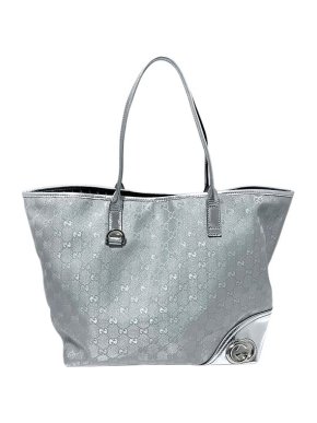 Gucci Silver GG Imprime New Britt tote bag