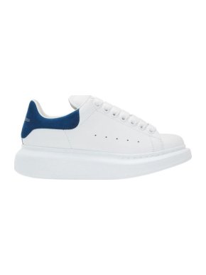 Alexander McQueen White/Blue Oversize Sneakers