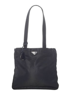 Prada Black nylon Tessuto tote bag