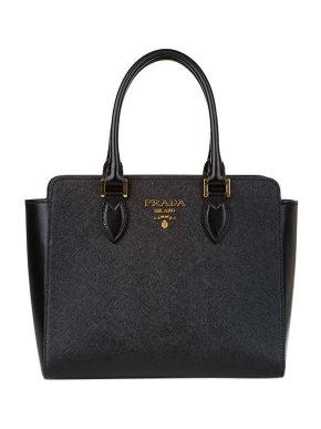 Prada Black Saffiano leather tote bag