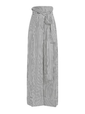 Petar Petrov Haven Black Striped Wide Leg Trousers