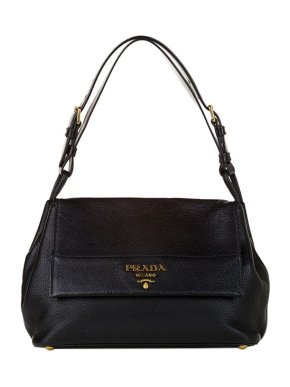 Prada Black Vitello Daino leather bag