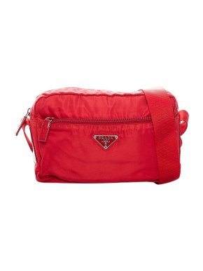 Prada Red nylon Tessuto crossbody bag