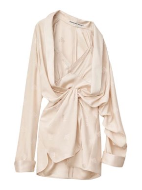 Alexander Wang Peach Monogram Kimono Dress/Playsuit