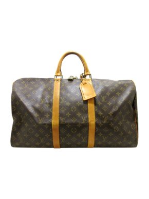 Louis Vuitton Monogram canvas Keepall Bandouliere 50 travel bag