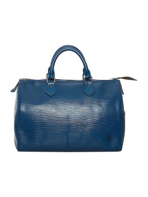 Louis Vuitton Blue Epi leather Speedy 30 bag