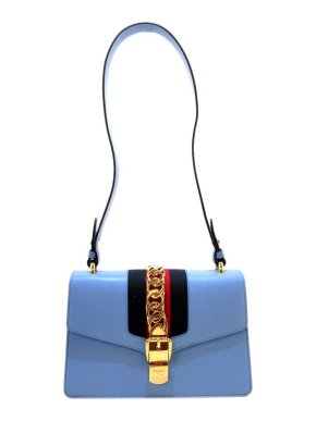 Gucci Blue leather Sylvie bag