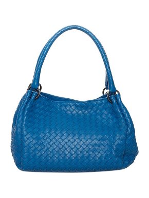 Bottega Veneta Blue Intrecciato leather bag