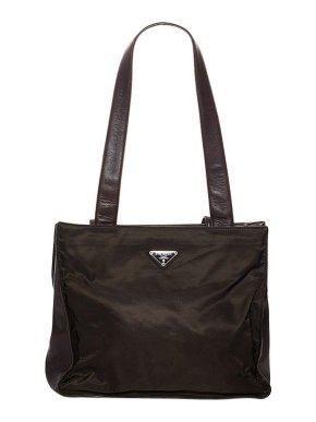 Prada Black nylon Tessuto tote bag
