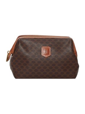 Celine Vintage Macadam canvas pouch