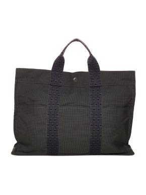 Hermes Vintage grey canvas Fourre Tout MM tote bag